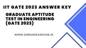 IIT GATE 2023 Answer key