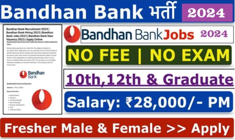 BANDHAN BANK DSA BRANCH BANKING OFFICER OR RELATIONSHIP MANAGER 2024